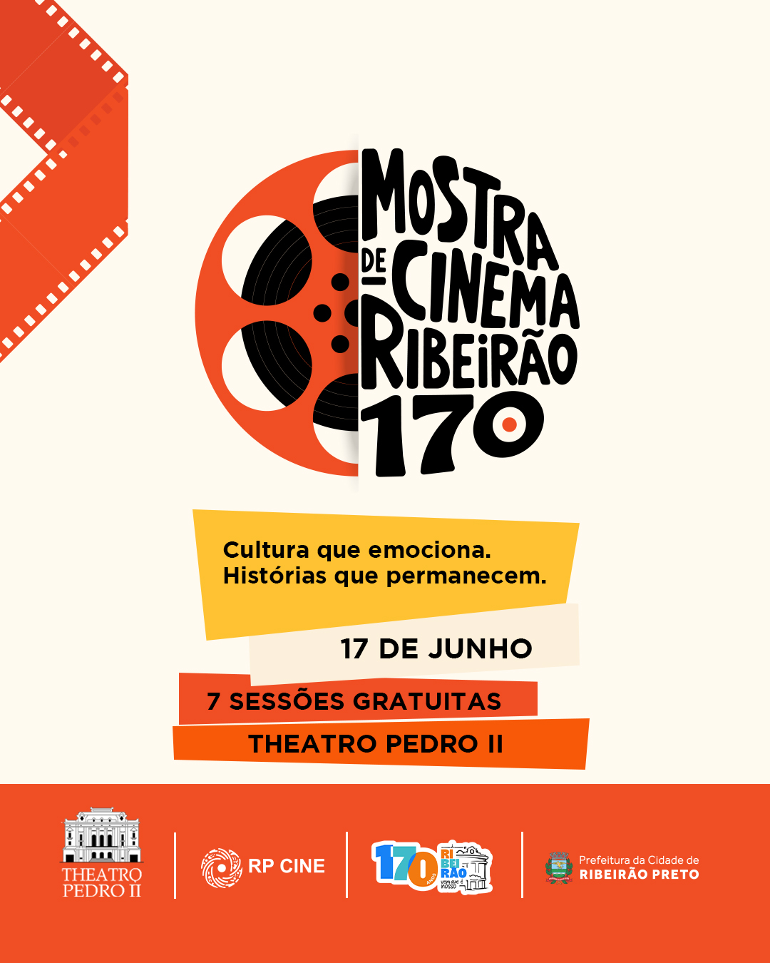 Mostra de Cinema Ribeirão 170 celebra os 170 anos de Ribeirão Preto com sessões gratuitas, debates e estreias no Theatro Pedro II