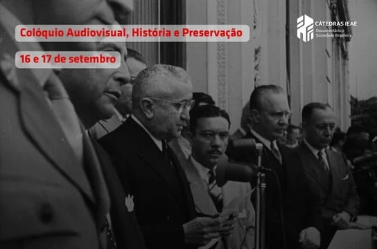 Divulgação do colóquio Audiovisual, História e Preservação da UFSCar, em 16 e 17 de setembro